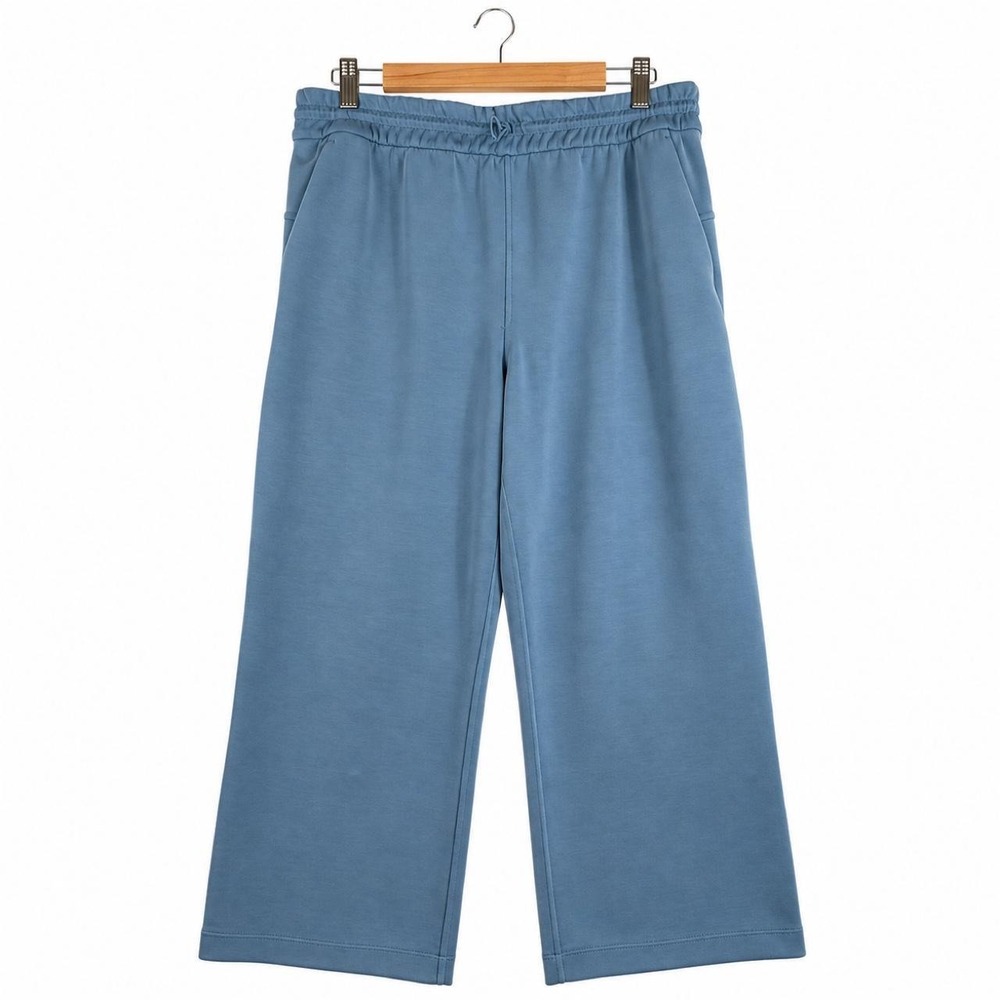 Lululemon Softstreme High-Rise Straight-Leg Crop Blue Pants Size 14 LW6BZXS